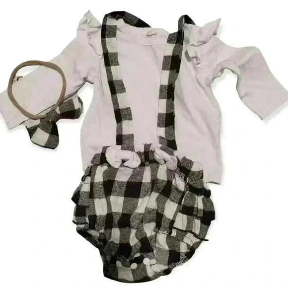 3piece‎ Gingham Outfit - Picture 1 of 4